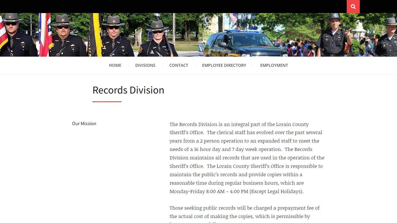Records Division - Lorain County